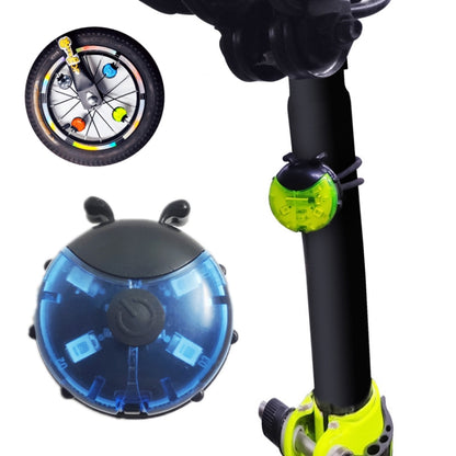 Lumière de Roue Coccinelle pour Vélo sans Pédales Enfant, Lumière de Moyeu de Vélo, Rouge Intelligent, Vert Intelligent, Bleu Intelligent, Rouge Manuel, Vert Manuel, Bleu Manuel, Transparent Manuel