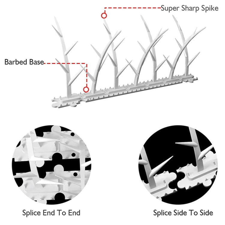 Plastic Anti-bird Thorn Anti-theft Anti-cat Thorn Electric Tree Branch Bird Repellent Thorn, 6pcs