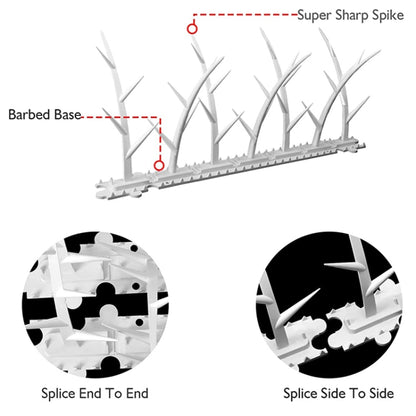 Plastic Anti-bird Thorn Anti-theft Anti-cat Thorn Electric Tree Branch Bird Repellent Thorn, 6pcs