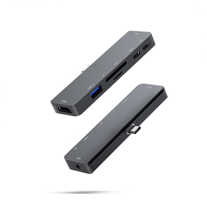 For IPad Pro 7-In-1 HDMI 4K + 3.5mm Audio + SD/TF+ 1 USB 3.0 + USB-C/Type-C + PD USB-C Docking Station, For IPad Pro 7-In-1