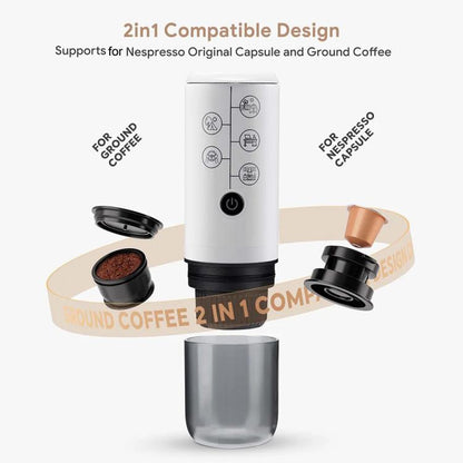 Cafetière rechargeable USB portable d'extérieur à capsule ICafilas ME2410