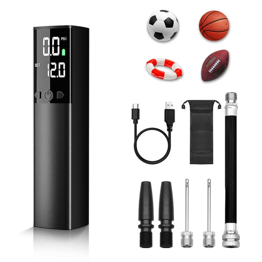 AP-04 Pompe à air électrique sans fil avec écran LCD pour ballon de football et de basket