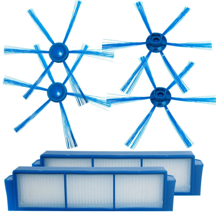 For Philips FC8007 FC8792 FC8794 FC8796 Sweeper Accessories, 2pairs Side Brush+2 Filters, 2pcs Side Brush, 1 Filter
