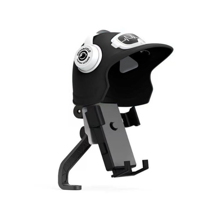 Small Helmet Sunscreen Phone Stand Bracket Motorcycle Mobile Phone Holder,Spec:, Handlebar White, Rearview Mirror Blue, Rearview Mirror White, Blue Helmet, White Helmet, Handlebar Yellow, Rearview Mirror Black, Rearview Mirror Yellow