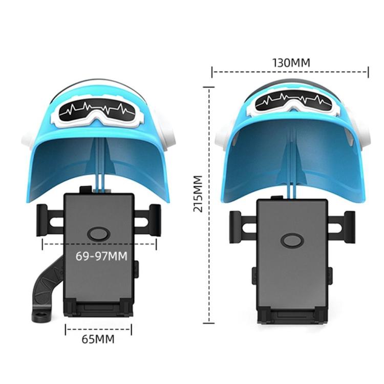Small Helmet Sunscreen Phone Stand Bracket Motorcycle Mobile Phone Holder,Spec:, Handlebar White, Rearview Mirror Blue, Rearview Mirror White, Blue Helmet, White Helmet, Handlebar Yellow, Rearview Mirror Black, Rearview Mirror Yellow