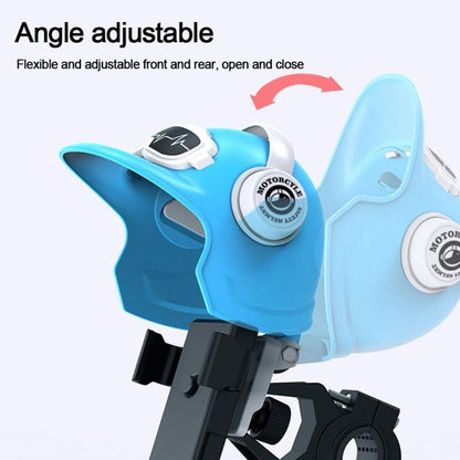 Small Helmet Sunscreen Phone Stand Bracket Motorcycle Mobile Phone Holder,Spec:, Handlebar White, Rearview Mirror Blue, Rearview Mirror White, Blue Helmet, White Helmet, Handlebar Yellow, Rearview Mirror Black, Rearview Mirror Yellow