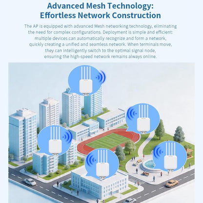 COMFAST CF-WA973 WiFi 7 Outdoor Access Point Dual-Band 3600Mbps High Power Wireless AP, 2.5G WAN Port, IP67 Waterproof, EU Plug, US Plug, UK Plug, AU Plug