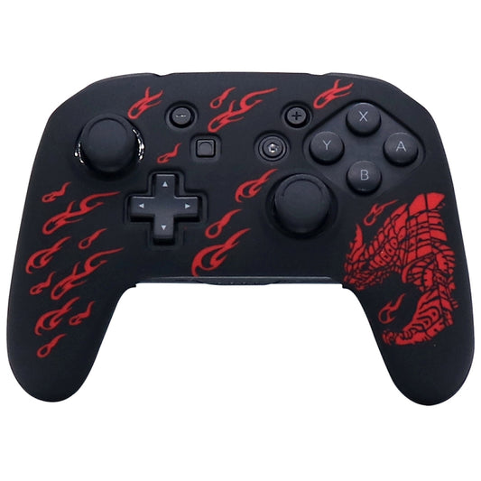 For Nintendo Switch Pro Game Handle Soft Shock Absorbing Silicone Protective Sleeve, White, Red, Green, Blue, Bronze