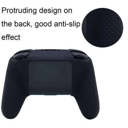 For Nintendo Switch Pro Game Handle Soft Shock Absorbing Silicone Protective Sleeve, White, Red, Green, Blue, Bronze