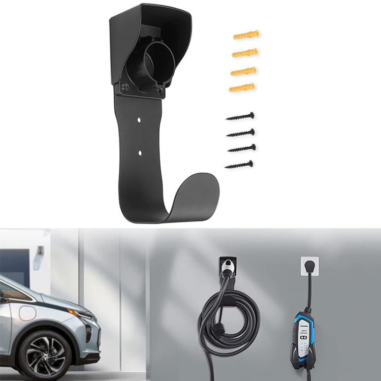 EV Charger Cable Holder Electric Car Charging Cable Organizer for J1772 Plug, EV Charger Cable