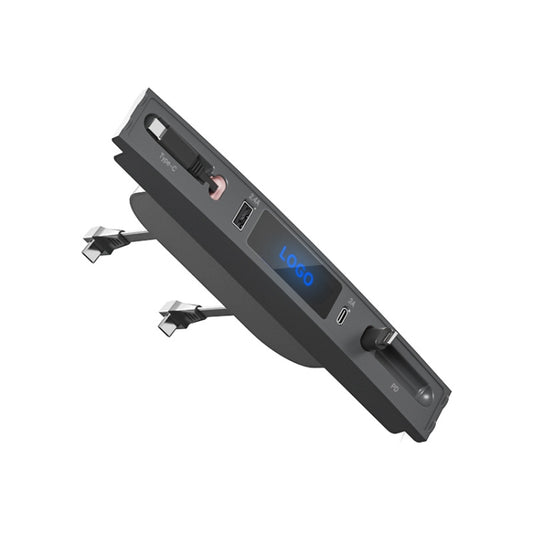 Pour Tesla Model 3 / Y Chargeur Rapide Intérieur 27W Station d'Accueil HUB Intelligente USB-C/Type-C, PT-DSL-2 Type-C