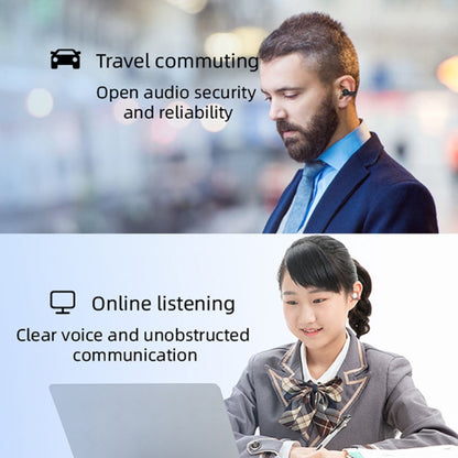 Écouteur Bluetooth stéréo sans fil M-S8 à clip unique, M-S8 Rose simple, M-S8 Bleu simple, M-S8 Noir simple, M-S8 Gris simple