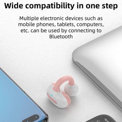 M-S8 Wireless Stereo Single Ear Clip-on Bluetooth Earphone, M-S8 Single Pink, M-S8 Single Blue, M-S8 Single Black, M-S8 Single Gray