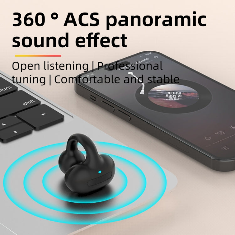 Écouteur Bluetooth stéréo sans fil M-S8 à clip unique, M-S8 Rose simple, M-S8 Bleu simple, M-S8 Noir simple, M-S8 Gris simple