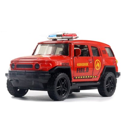 1:36 Véhicule tout-terrain de police, modèle de voiture d'ambulance, jouet pour garçon avec son et lumière, voiture de police, voiture d'ambulance, camion de pompiers, armée