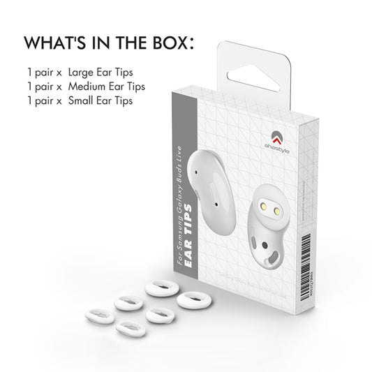 For Samsung Galaxy Buds Live AhaStyle PT132 S+M+L Silicone Earbud