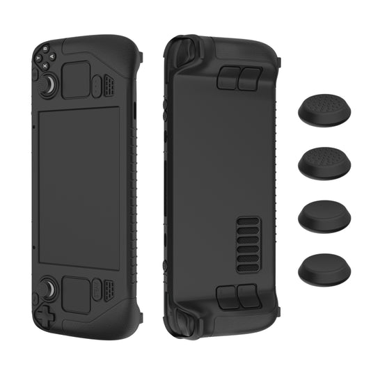 Étui de protection en silicone souple pour manette de jeu Steam Deck avec 4 touches de protection, SD001 (vert lumineux), SD001 (noir), SD001 (rouge), SD001 (bleu lumineux)