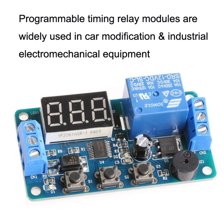 DK-C-01 Anti-Reverse Circuit Delay Relay Module DC12V Timing Delay Controller Module, DC 12V