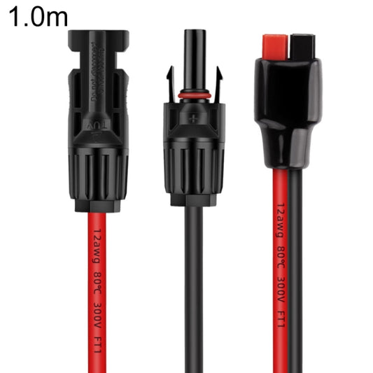 Câble de charge MC4 vers Anderson 30A pour batterie de stockage d'énergie mobile, 1,0 m, 1,85 m, 3,65 m