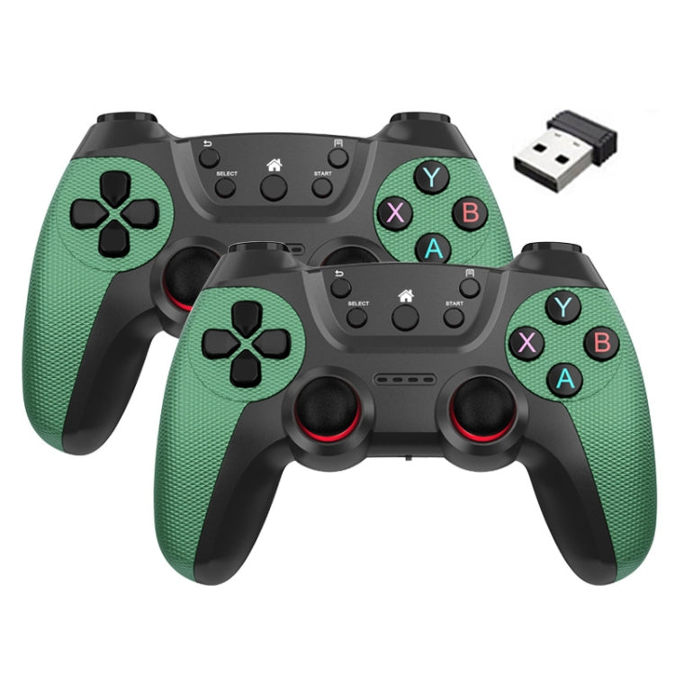 KM-029   2.4G One for Two Doubles Wireless Controller Support PC / Linux / Android / TVbox, KM-029 (Elegant Silver), KM-029 (Mint Green), KM-029 (Cangling Green), KM-029 (Vitality Orange), KM-029 (Rose Pink), KM-029 (Lemon Yellow), KM-029 (Mountain Blu...