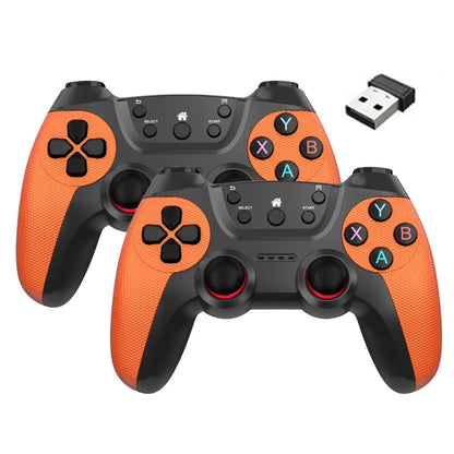 KM-029   2.4G One for Two Doubles Wireless Controller Support PC / Linux / Android / TVbox, KM-029 (Elegant Silver), KM-029 (Mint Green), KM-029 (Cangling Green), KM-029 (Vitality Orange), KM-029 (Rose Pink), KM-029 (Lemon Yellow), KM-029 (Mountain Blu...