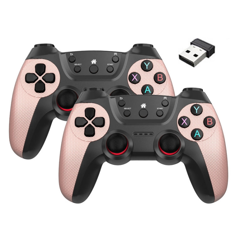 KM-029   2.4G One for Two Doubles Wireless Controller Support PC / Linux / Android / TVbox, KM-029 (Elegant Silver), KM-029 (Mint Green), KM-029 (Cangling Green), KM-029 (Vitality Orange), KM-029 (Rose Pink), KM-029 (Lemon Yellow), KM-029 (Mountain Blu...