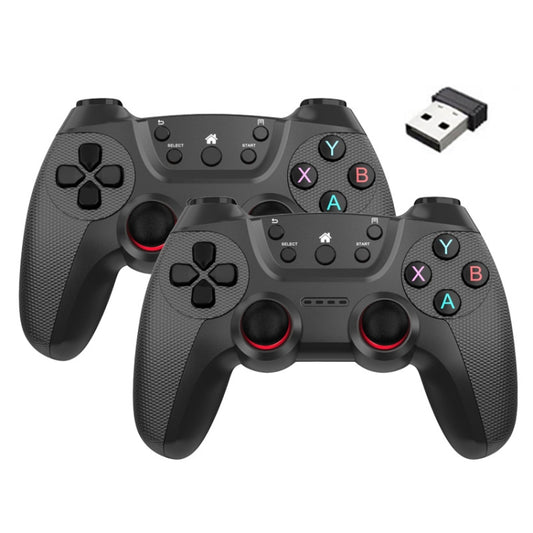 KM-029   2.4G One for Two Doubles Wireless Controller Support PC / Linux / Android / TVbox, KM-029 (Battle Gray), KM-029 (Elegant Silver), KM-029 (Mint Green), KM-029 (Cangling Green), KM-029 (Vitality Orange), KM-029 (Rose Pink), KM-029 (Lemon Yellow)...