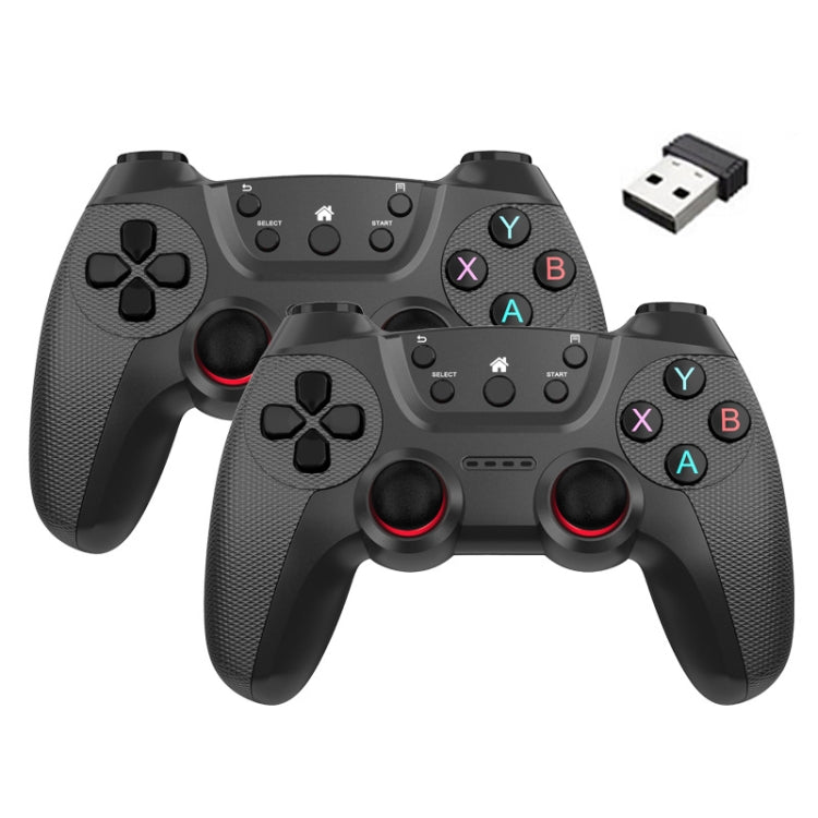 KM-029   2.4G One for Two Doubles Wireless Controller Support PC / Linux / Android / TVbox, KM-029 (Elegant Silver), KM-029 (Mint Green), KM-029 (Cangling Green), KM-029 (Vitality Orange), KM-029 (Rose Pink), KM-029 (Lemon Yellow), KM-029 (Mountain Blu...