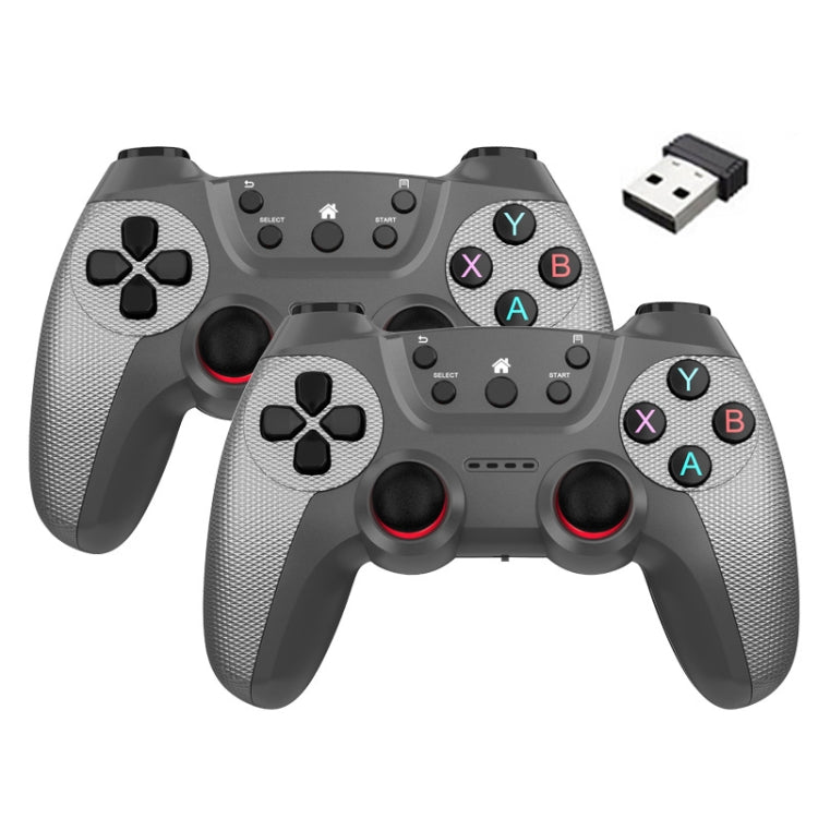 KM-029   2.4G One for Two Doubles Wireless Controller Support PC / Linux / Android / TVbox, KM-029 (Elegant Silver), KM-029 (Mint Green), KM-029 (Cangling Green), KM-029 (Vitality Orange), KM-029 (Rose Pink), KM-029 (Lemon Yellow), KM-029 (Mountain Blu...