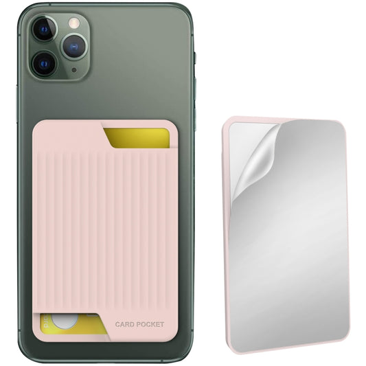 AhaStyle PT169 Mobile Phone Silicone Back Card Case Bus Card Bank Card Convenient Organizer, PT169 (Pink), PT169 (Black), PT169 (Green), PT169 (Purple)