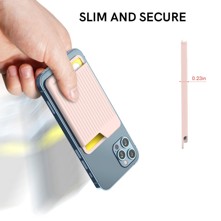 AhaStyle PT169 Mobile Phone Silicone Back Card Case Bus Card Bank Card Convenient Organizer, PT169 (Pink), PT169 (Black), PT169 (Green), PT169 (Purple)