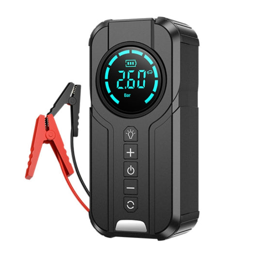Bomba de aire con fuente de alimentación de emergencia para vehículos YX1920SH, todo en uno, 8000 mAh, 8000 mAh + bolsa de EVA.