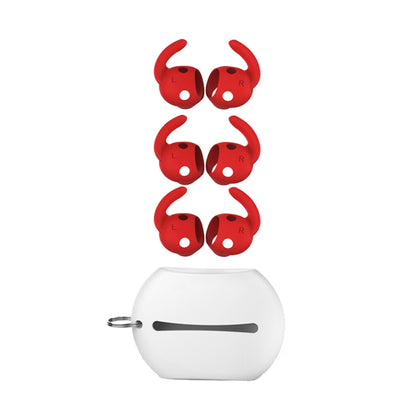 For Beats Studio Buds AhaStyle PT172 Earphone Silicone Ear Caps, Style:, Earcap x 3+Case (White), Earcap x 3+Case (Red), Earcap x 3+Case (Black), Earcap (White), Earcap (Black), Earcap (Red)