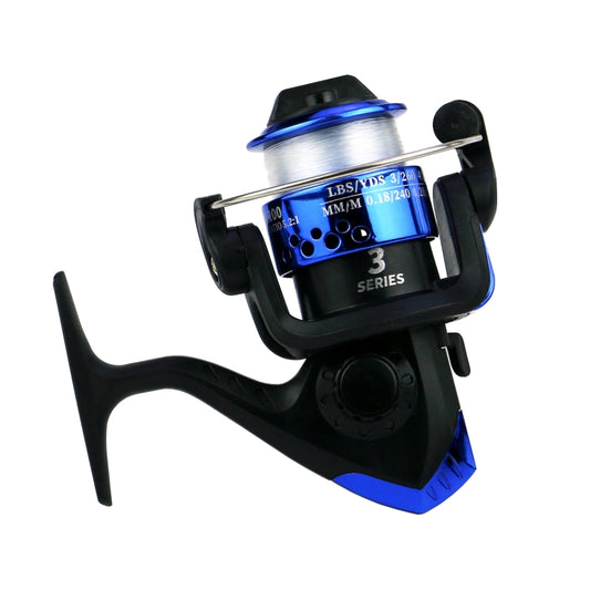 YUMOSHI JL200 Spinning Reel With Line, With Line(Electroplated Blue), With Line(Electroplated Yellow), With Line(Electroplated Red), With Line(Electroplated Silver), With Line(Electroplated Green)