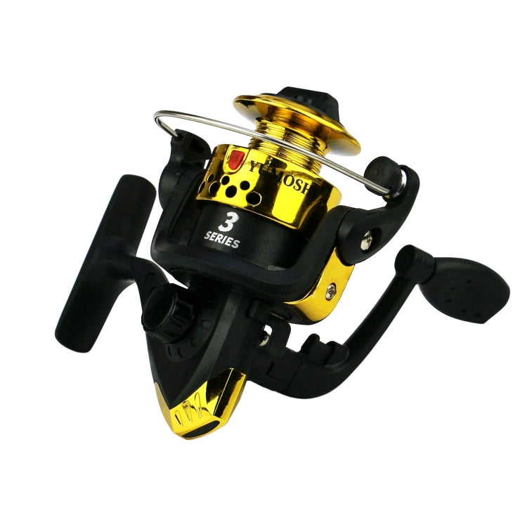 YUMOSHI JL200 Fishing Reel Without Line Plating Head Metal Movement Spinning Reel, Without Line (Electroplated Red), Without Line (Electroplated Blue), Without Line (Electroplated Yellow), Without Line (Electroplated Silver)                            ...