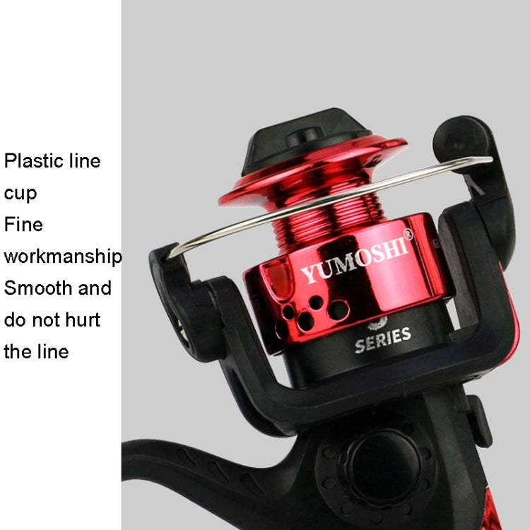 YUMOSHI JL200 Fishing Reel Without Line Plating Head Metal Movement Spinning Reel, Without Line (Electroplated Red), Without Line (Electroplated Blue), Without Line (Electroplated Yellow), Without Line (Electroplated Silver)                            ...