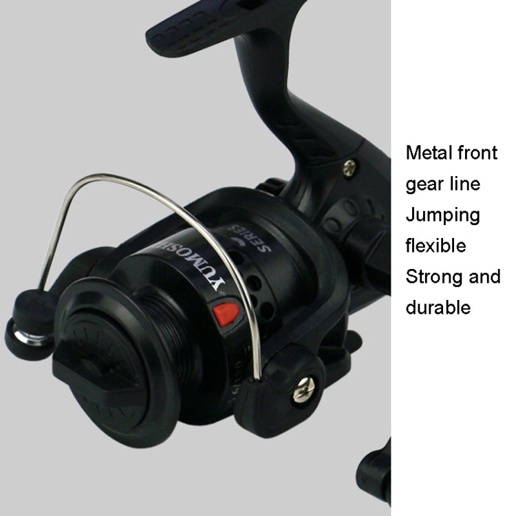 YUMOSHI JL200 Fishing Reel Without Line Plating Head Metal Movement Spinning Reel, Without Line (Electroplated Red), Without Line (Electroplated Blue), Without Line (Electroplated Yellow), Without Line (Electroplated Silver)                            ...