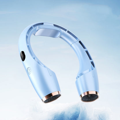 Ventilateur de cou suspendu sans feuilles, à grande puissance de refroidissement, rechargeable par USB