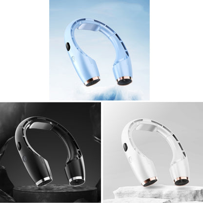 Ventilateur de cou suspendu sans feuilles, à grande puissance de refroidissement, rechargeable par USB