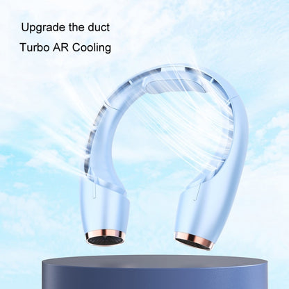 Ventilateur de cou suspendu sans feuilles, à grande puissance de refroidissement, rechargeable par USB