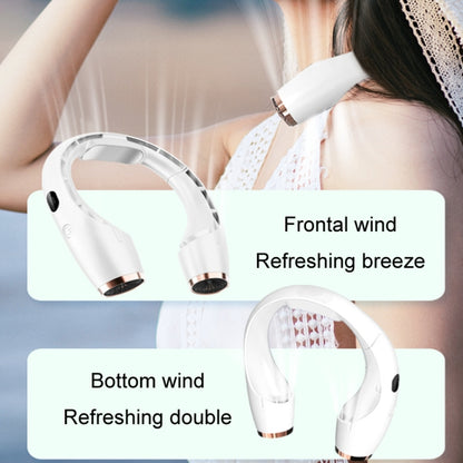 Ventilateur de cou suspendu sans feuilles, à grande puissance de refroidissement, rechargeable par USB