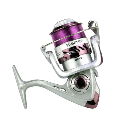 Moulinet de pêche à galvanoplastie plastique série YUMOSHI YK, YK2000, YK3000, YK4000, YK6000, YK7000
