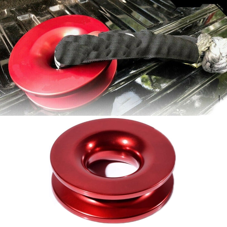 Aluminum Snatch Recovery Ring For 3/8, Black, Red, Blue