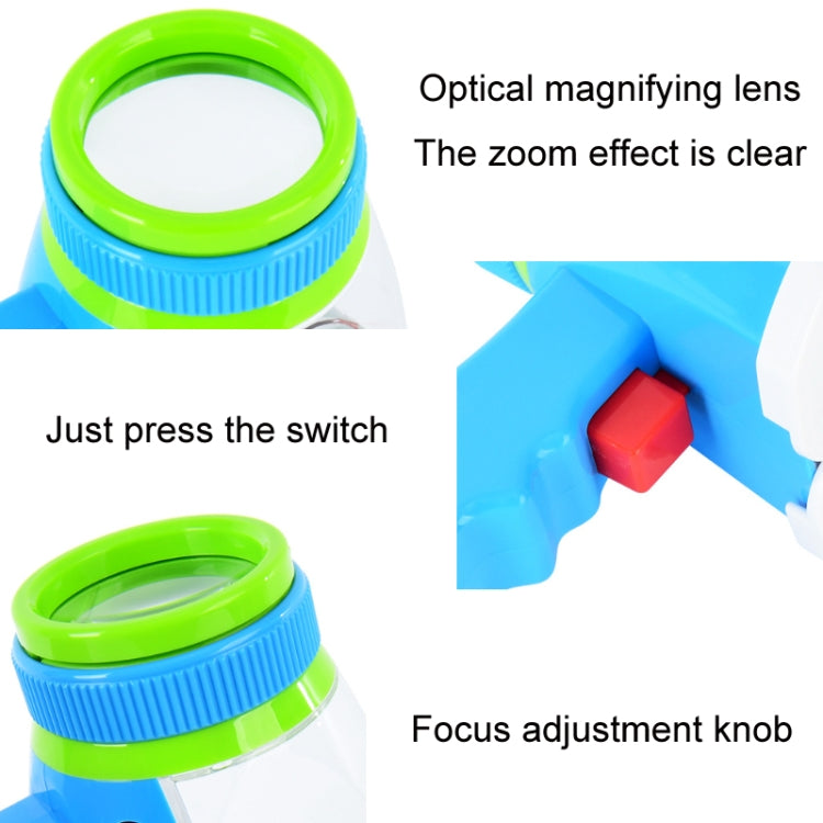 Loupe d'observation scientifique pour enfants (animaux et plantes), grossissement 5X