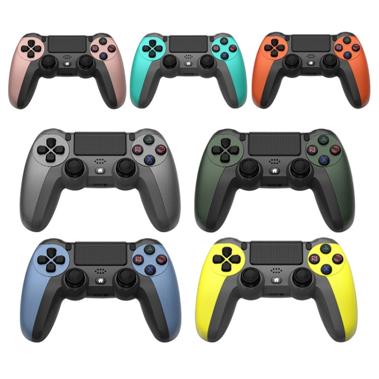 KM048 For PS4 Bluetooth Wireless Gamepad Controller 4.0 With Light Bar, KM048 (Elegant Silver), KM048 (Elegant White), KM048 (Mint Green), KM048 (Cangling Green), KM048 (Vitality Orange), KM048 (Rose Pink), KM048 (Lemon Yellow), KM048 (Mountain Blue)  ...