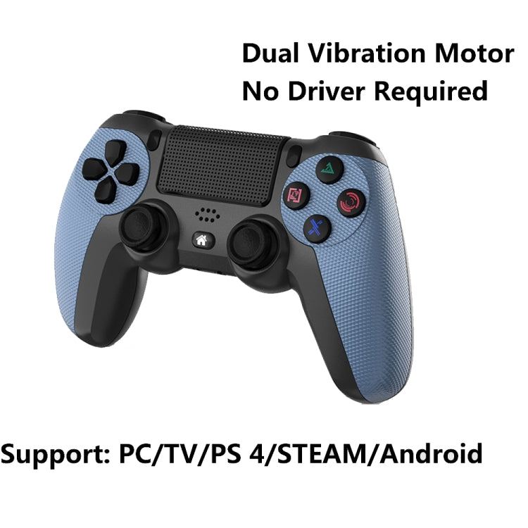KM048 For PS4 Bluetooth Wireless Gamepad Controller 4.0 With Light Bar, KM048 (Elegant Silver), KM048 (Elegant White), KM048 (Mint Green), KM048 (Cangling Green), KM048 (Vitality Orange), KM048 (Rose Pink), KM048 (Lemon Yellow), KM048 (Mountain Blue)  ...