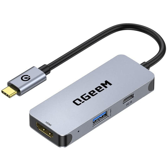 QGeeM UH03-1 USB3.0 Multifunctional Docking Station Type-C PD100W HUB, UH03-1 (3 in 1)