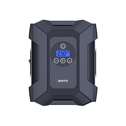 SUITU ST-818 Pompe à Air de Voiture Sans Fil, Compresseur de Pneu avec Éclairage LED, Affichage Numérique Sans Fil