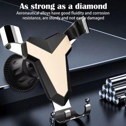 Gravity Navigation Car Air Outlet Triangular Mobile Phone Holder