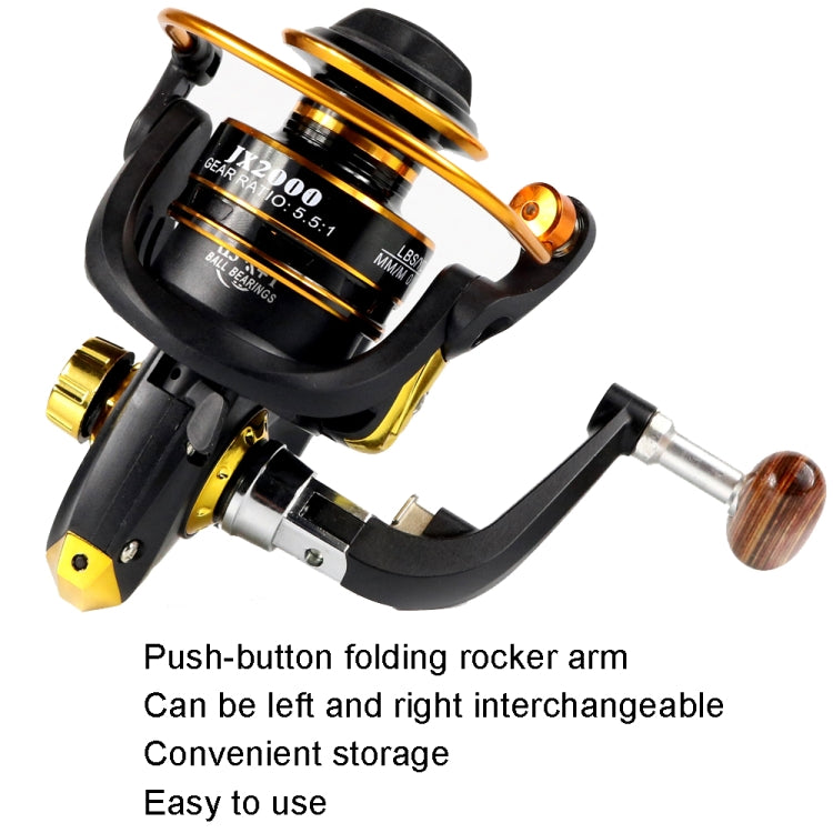 Metal Spinning Fishing Reel, YUMOSHI JX2000, YUMOSHI JX3000, YUMOSHI JX4000, YUMOSHI JX5000, YUMOSHI JX6000, YUMOSHI JX7000